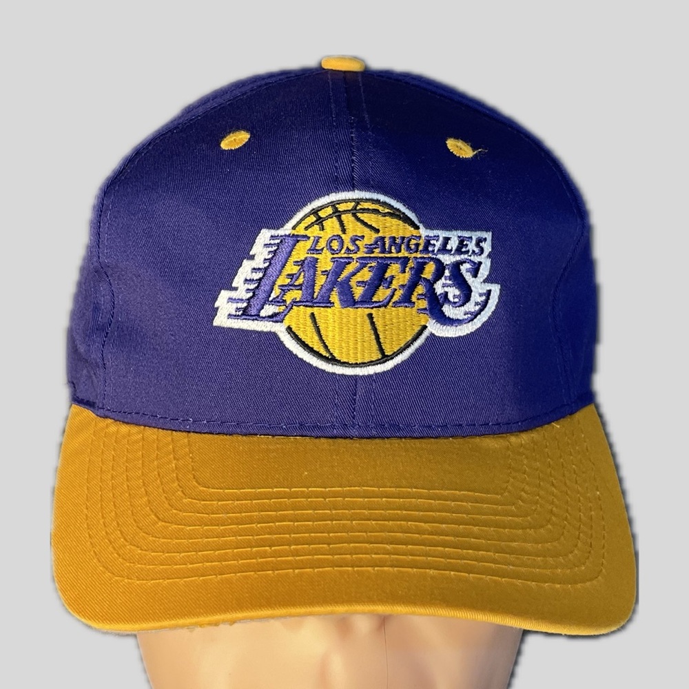 Vintage NWOT Logo Athletic 90's Los Angeles LA Lakers NBA Snapback Cap